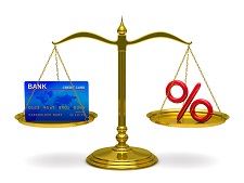 credit card and scale